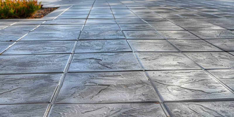 An Outdoor Stamped Concrete